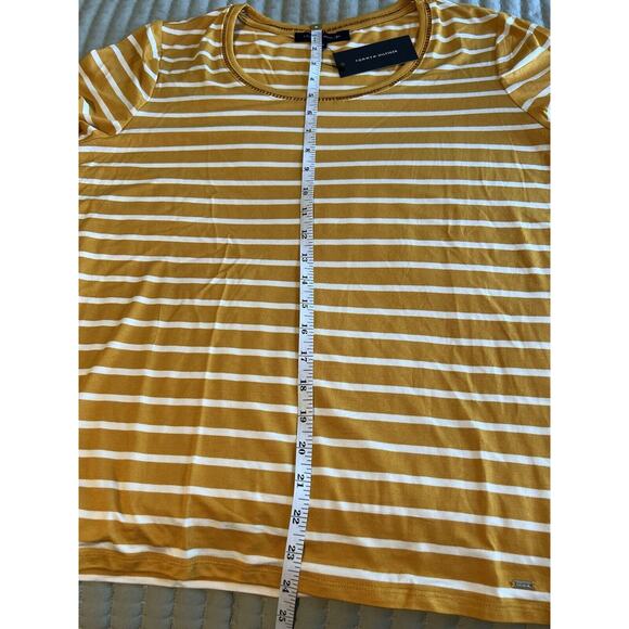 Tommy Hilfiger Women's Top Short Sleeve Size Large NWT Striped - Picture 9 of 9
